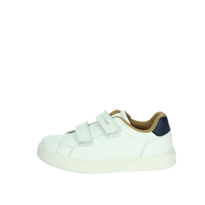 Tommy Hilfiger Bambini e ragazzi Sneakers bassa T1X9-33835-1355 Bianco/Blu