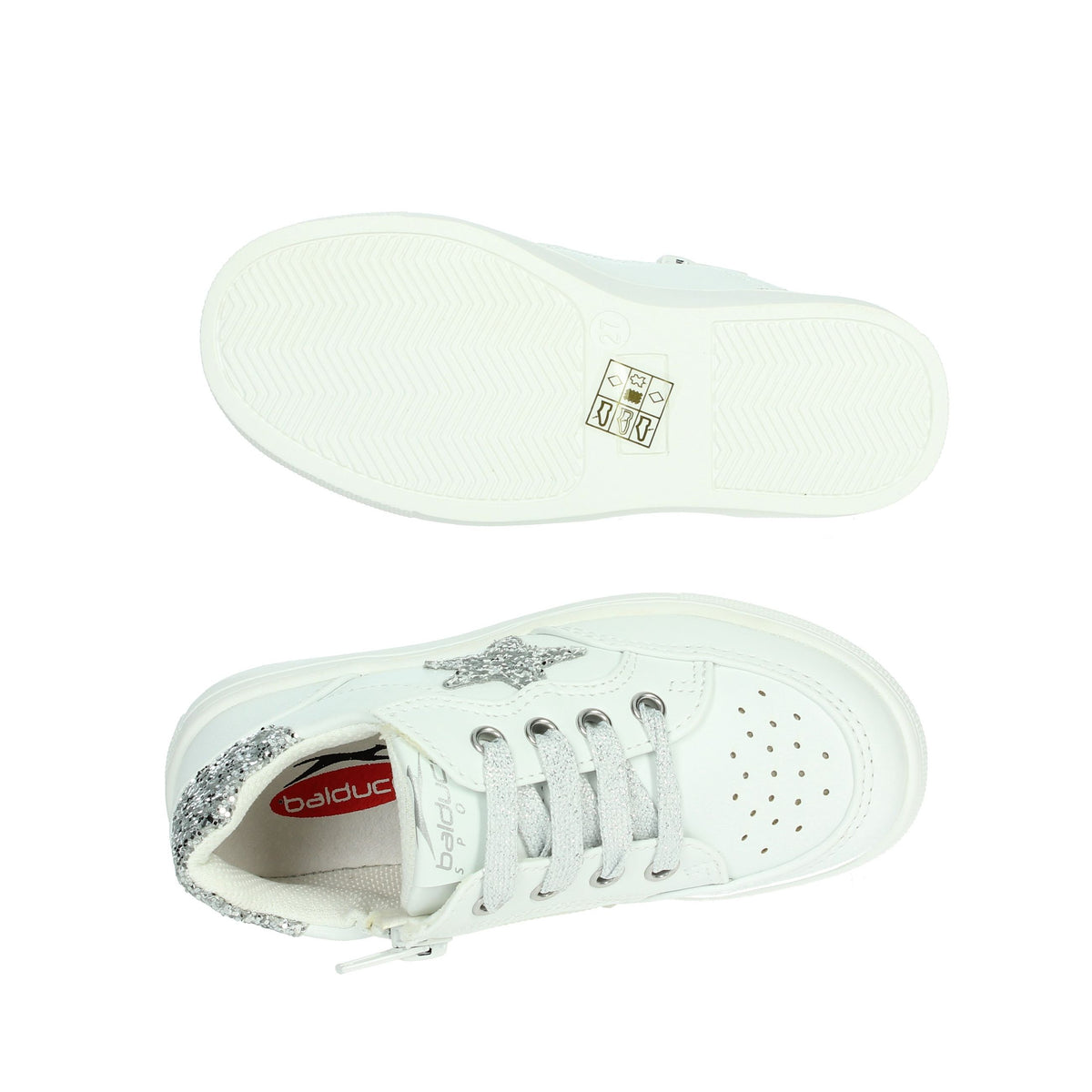 BALDUCCI SPORT Bambine e ragazze Sneakers bassa BS5601 Bianco/Argento