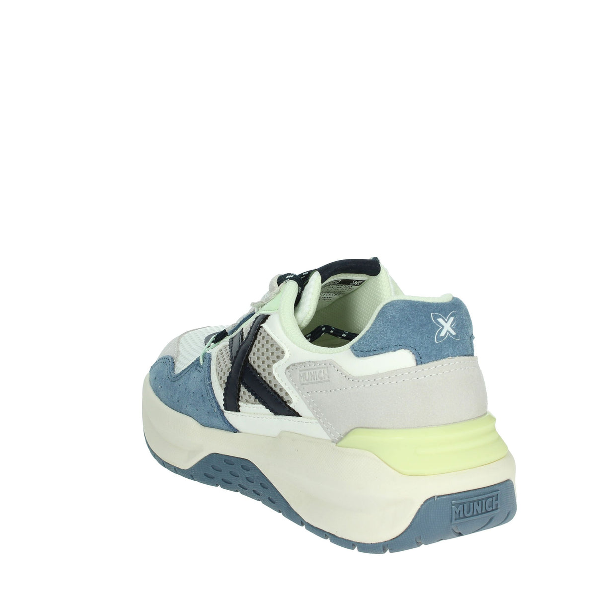 MUNICH Uomo Sneakers bassa 8097005 Bianco/Azzurro