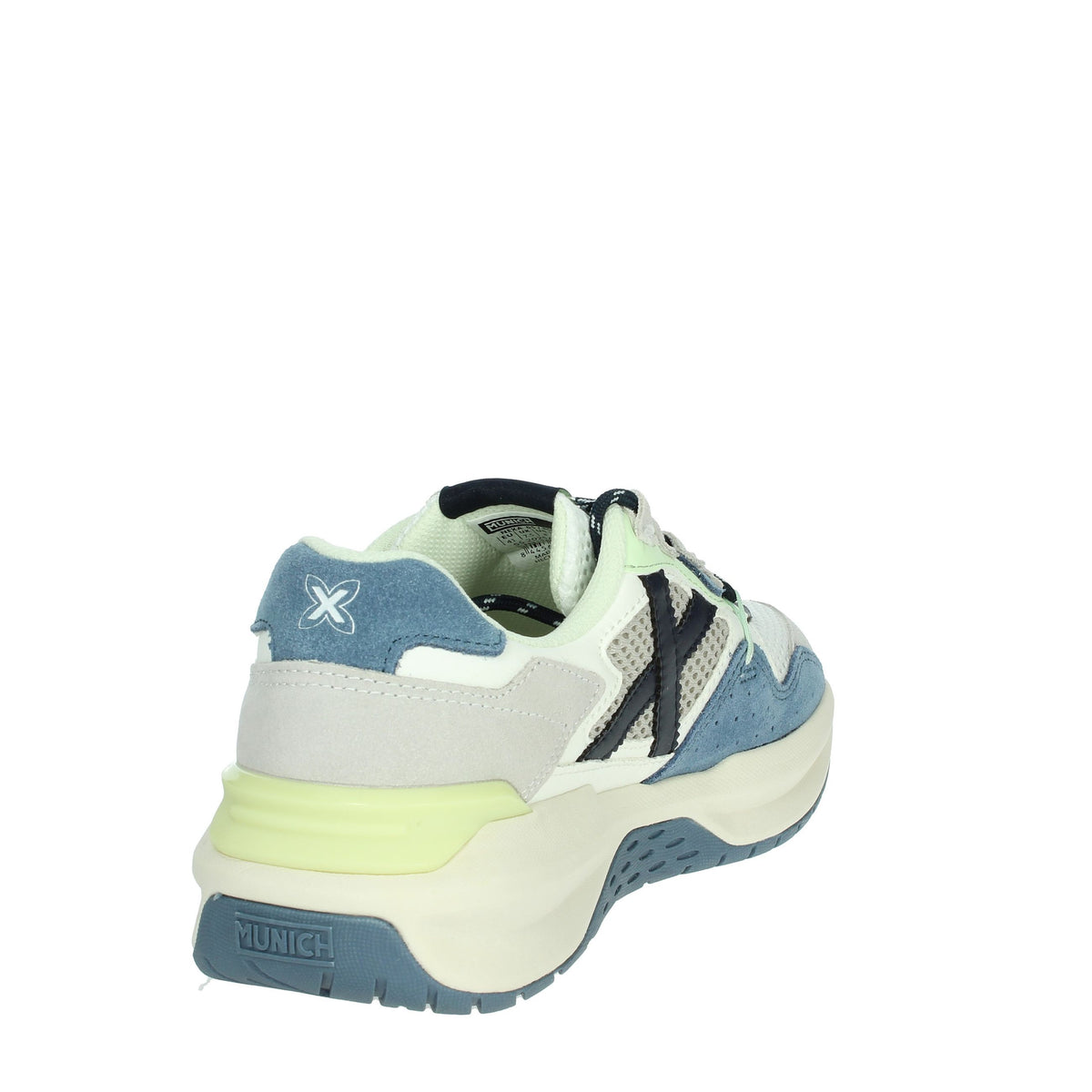 MUNICH Uomo Sneakers bassa 8097005 Bianco/Azzurro