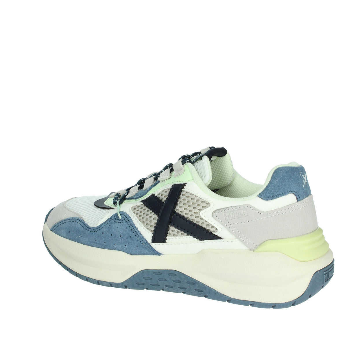MUNICH Uomo Sneakers bassa 8097005 Bianco/Azzurro