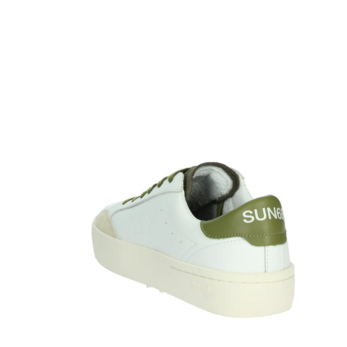 SUN68 Uomo Sneakers bassa Z35140 Bianco/Verdone