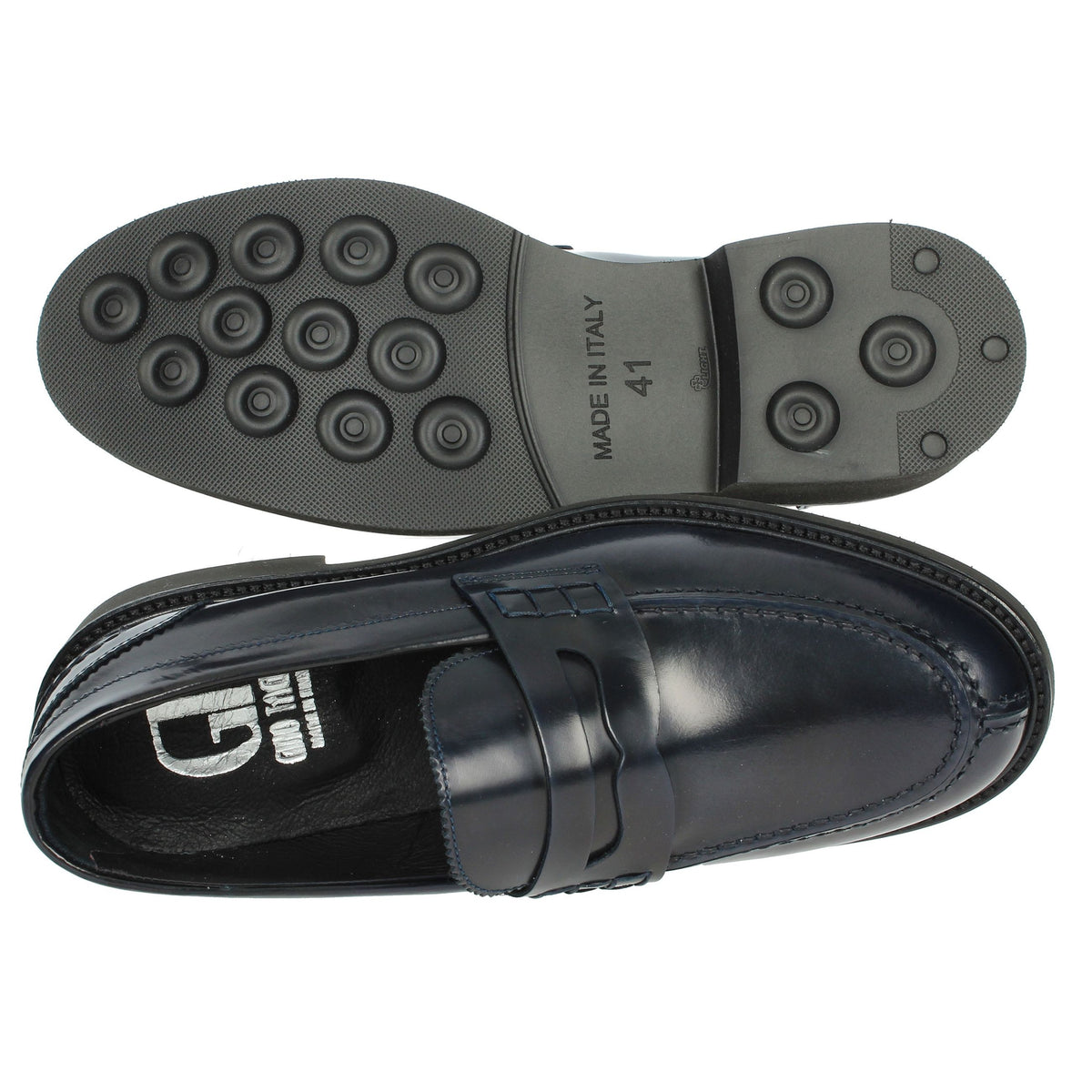 GINO TAGLI Uomo Mocassino 652 MICRO Blu