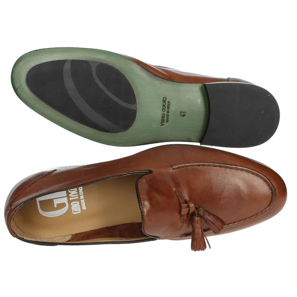 GINO TAGLI Uomo Mocassino A103 SFOD Cuoio