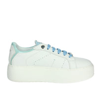 JANET & JANET Donna Sneakers bassa J-004 Bianco/Celeste