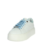 JANET & JANET Donna Sneakers bassa J-004 Bianco/Celeste