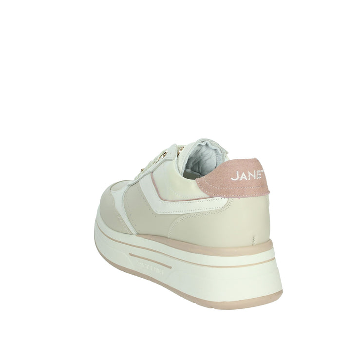 JANET & JANET Donna Sneakers bassa J-020 Panna