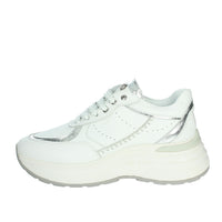 JANET & JANET Donna Sneakers bassa J-060 Bianco/Argento