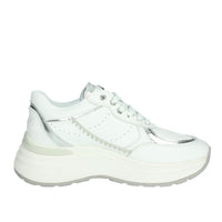 JANET & JANET Donna Sneakers bassa J-060 Bianco/Argento
