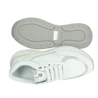 JANET & JANET Donna Sneakers bassa J-060 Bianco/Argento