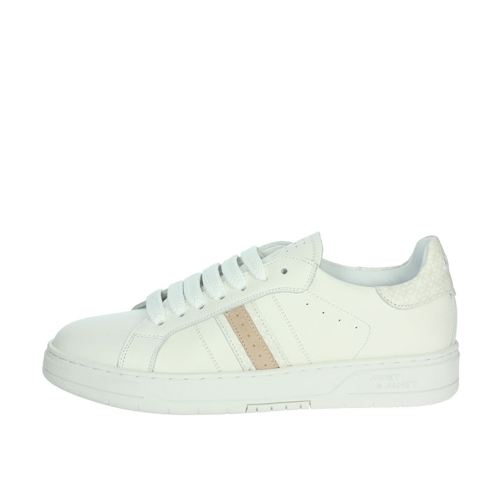 JANET & JANET Donna Sneakers bassa J-092 Bianco/Rosa
