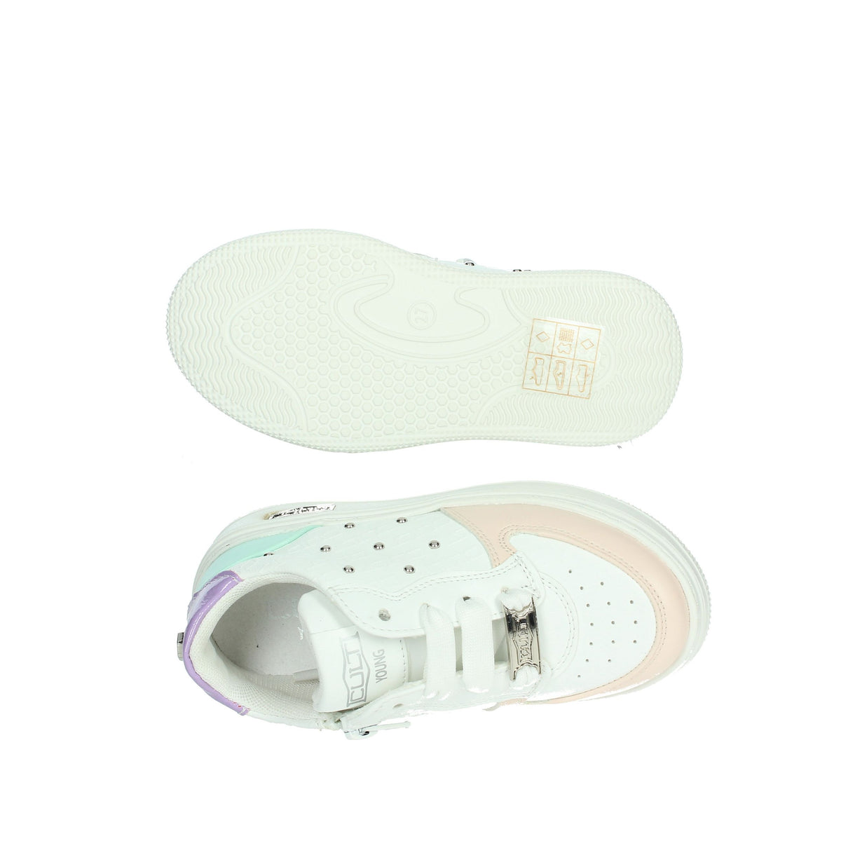 Cult Bambine e ragazze Sneakers bassa T-200 Bianco/Rosa