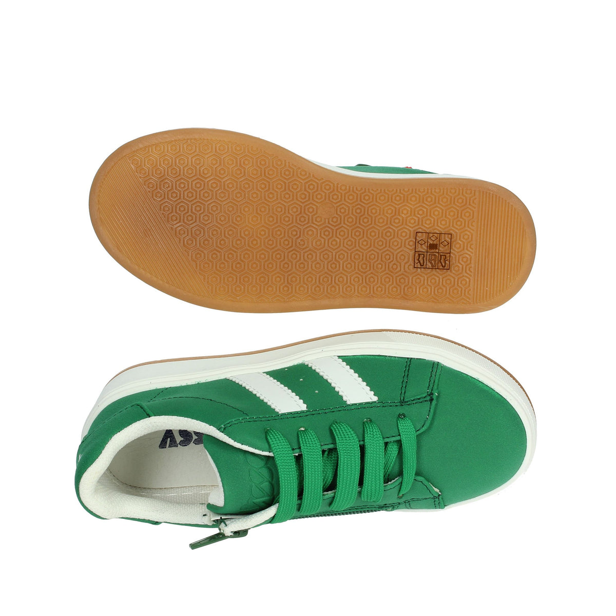 ASSO Bambini e ragazzi Sneakers bassa AG-17028 Verde