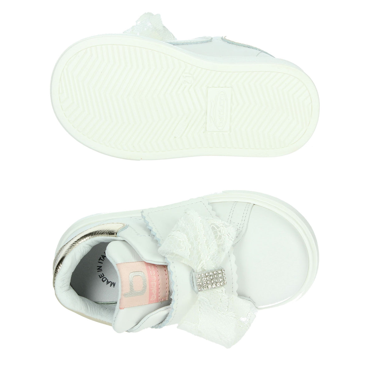 BALDUCCI Bambine e ragazze Sneakers bassa CITA6829 Bianco/Oro