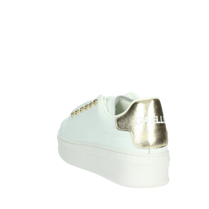 GAELLE PARIS Donna Sneakers bassa GACAW01304 Bianco/Oro