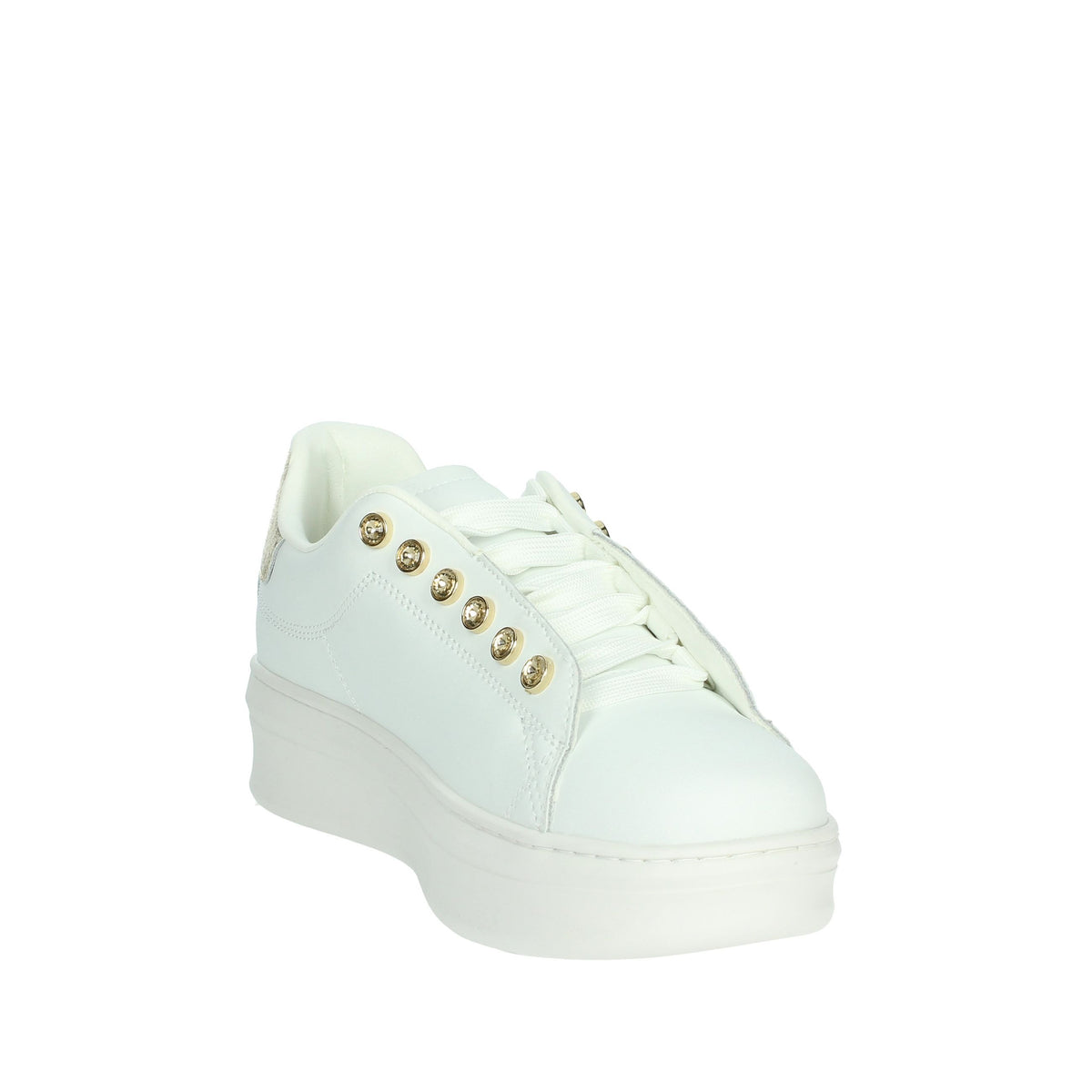 GAELLE PARIS Donna Sneakers bassa GACAW01304 Bianco/Oro