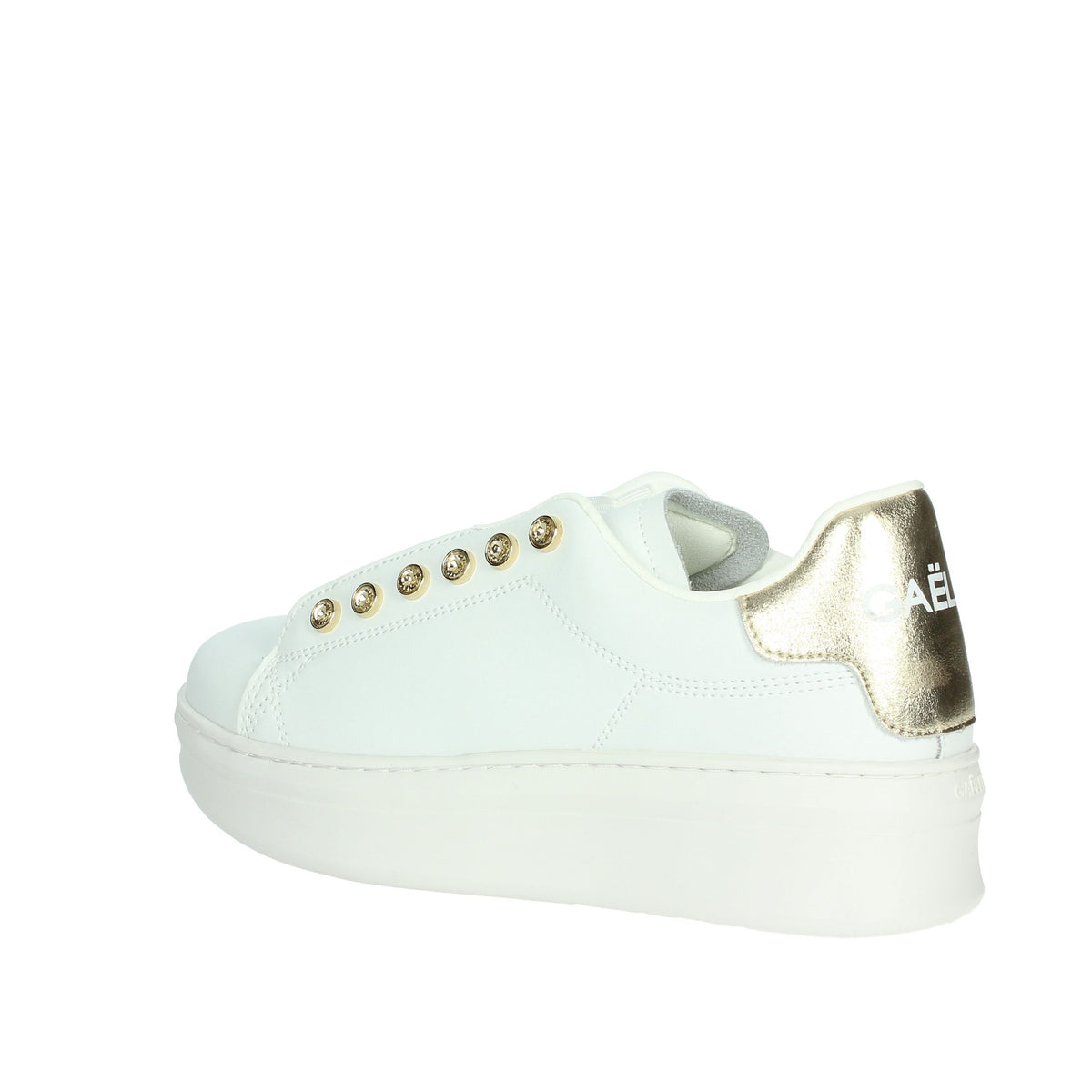 GAELLE PARIS Donna Sneakers bassa GACAW01304 Bianco/Oro