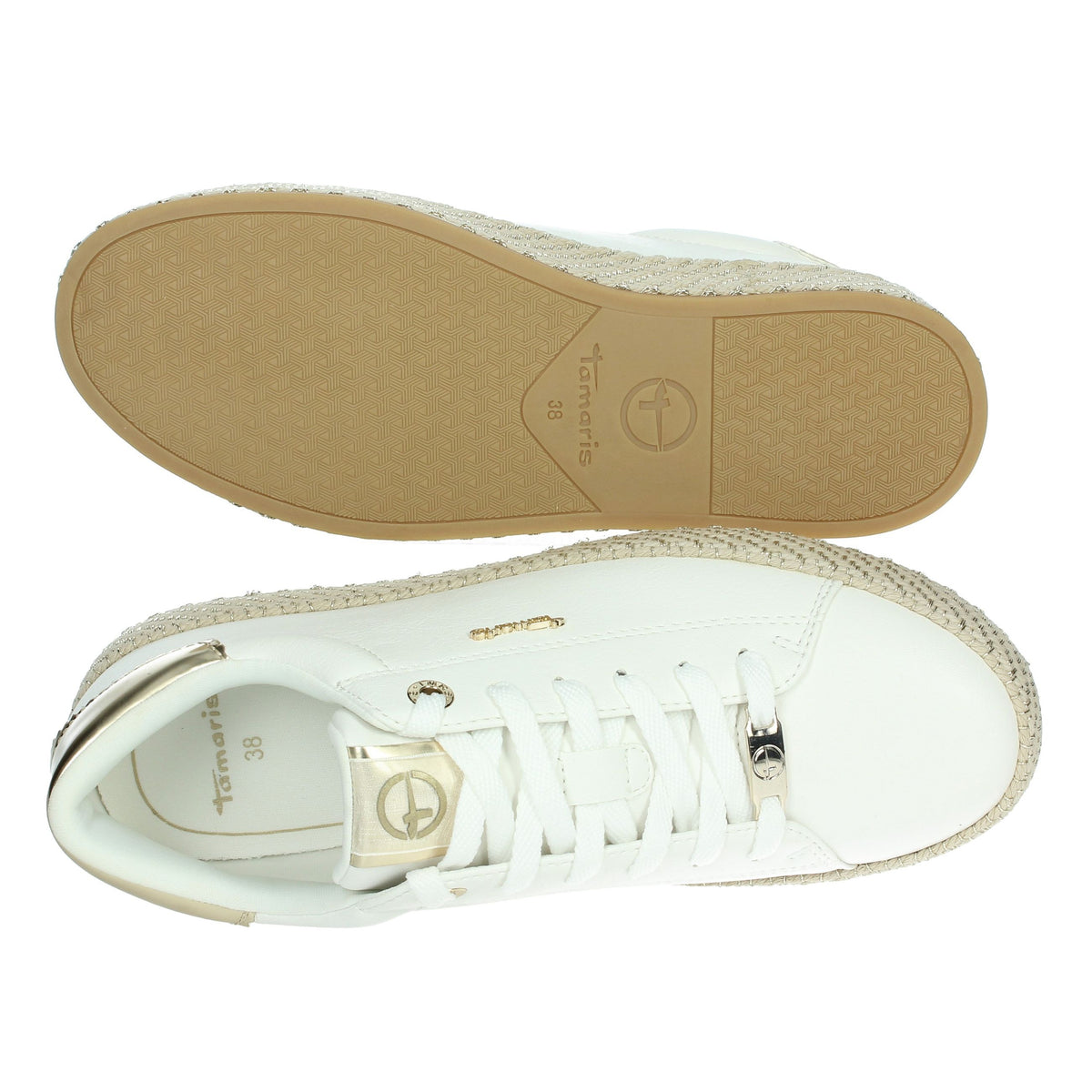 Tamaris Donna Sneakers bassa 1-23713-42 Bianco