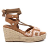 Refresh Damen Sandale mit Keilabsatz 172792 Leder