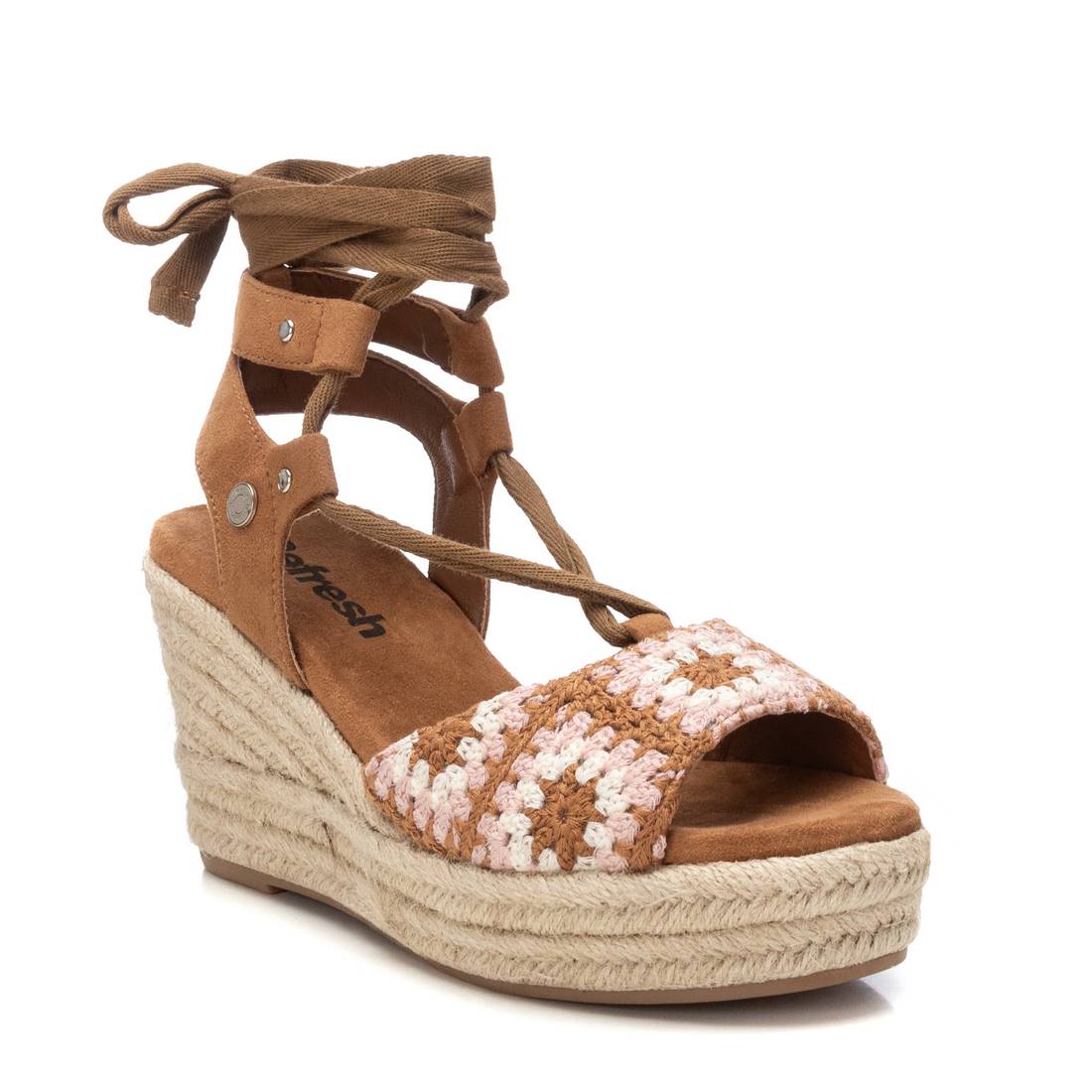REFRESH Donna Sandali con zeppa 172792 Cuoio
