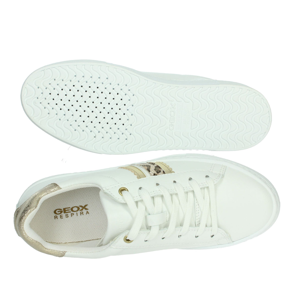 GEOX Donna Sneakers bassa D45VWA 000BC Bianco