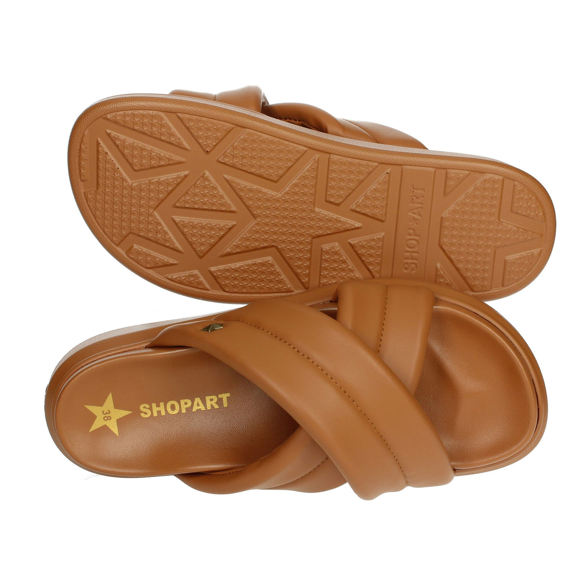 Shop Art Donna Ciabatte basse SASS240757 Cuoio