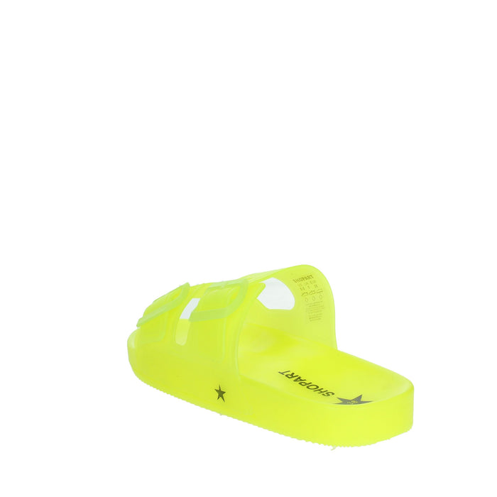 Shop Art Donna Ciabatte basse SASS240763 Giallo Fluo