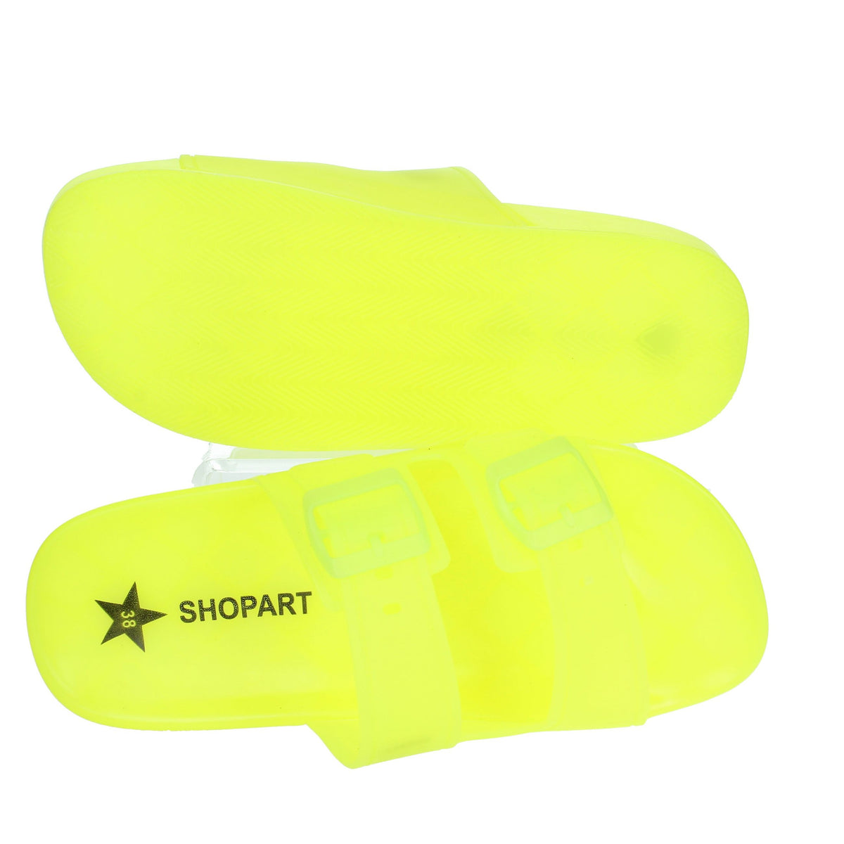 Shop Art Donna Ciabatte basse SASS240763 Giallo Fluo
