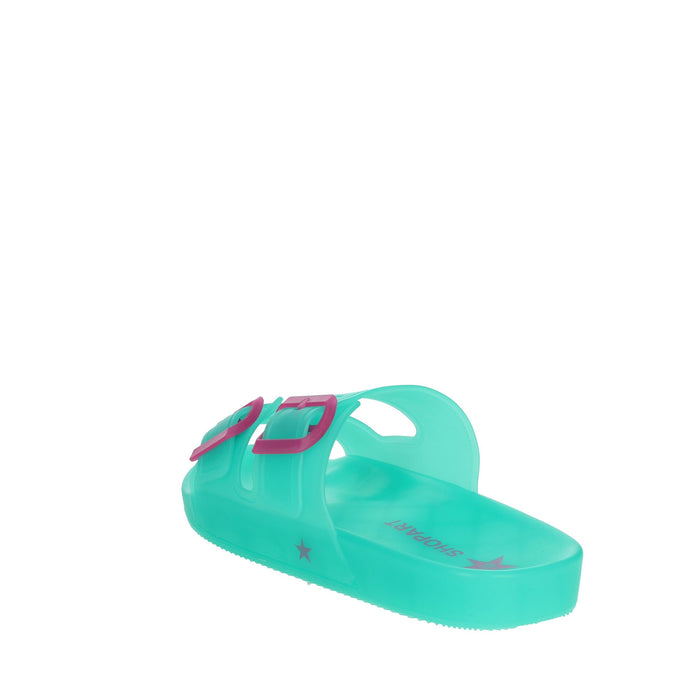 Shop Art Donna Ciabatte basse SASS240762 Verde Acqua