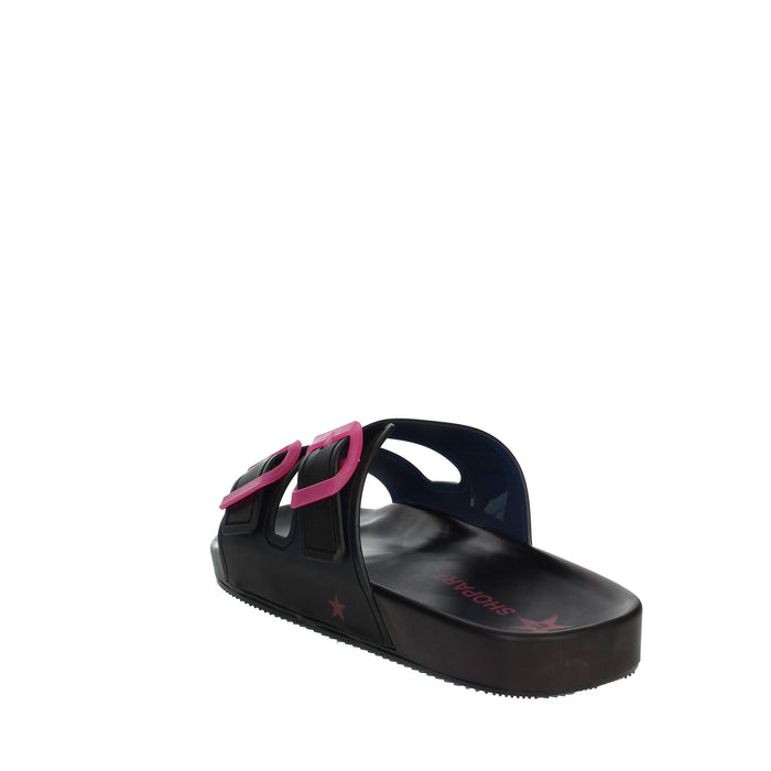 Shop Art Donna Ciabatte basse SASS240760 Nero/Fuxia