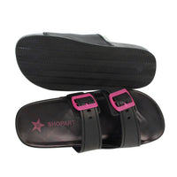 Shop Art Donna Ciabatte basse SASS240760 Nero/Fuxia