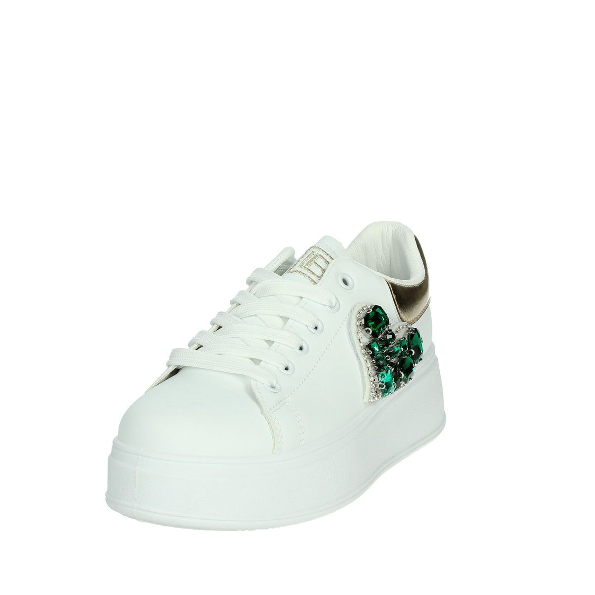 LAURA BIAGIOTTI Donna Sneakers bassa 8925 Bianco/Verde