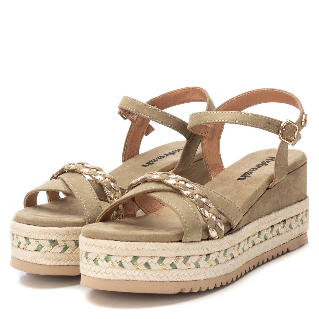 REFRESH Donna Sandali con zeppa 172736 Verdone