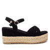 Refresh Damen Keilsandale 172736 Schwarz