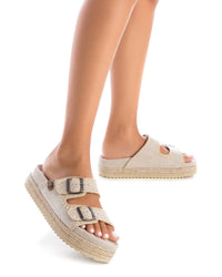 REFRESH Donna Ciabatte basse 171950 Beige
