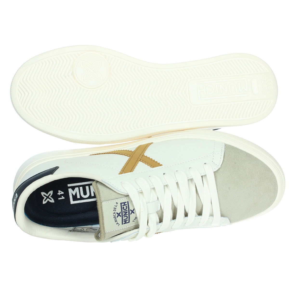 MUNICH Uomo Sneakers bassa 8080079 Bianco/Blu