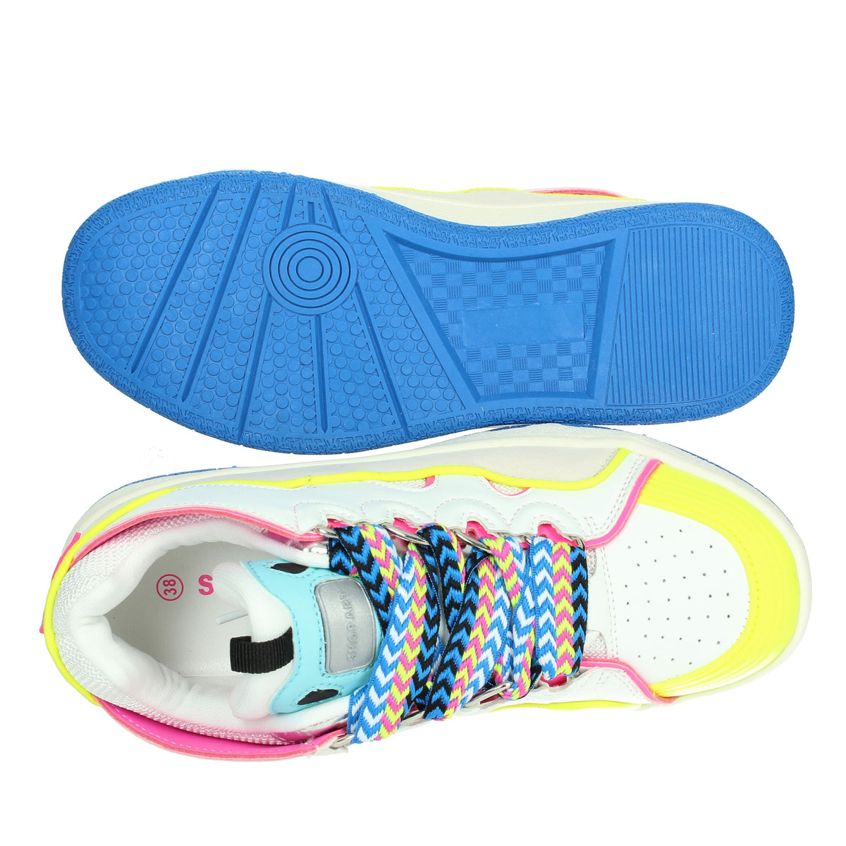 Shop Art Donna Sneakers bassa SASS240737 Bianco/Giallo
