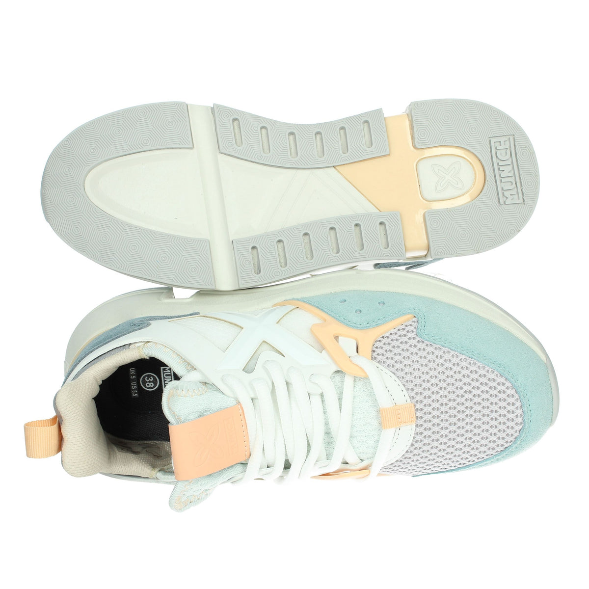 MUNICH Donna Sneakers bassa 4172086 Bianco/Grigio