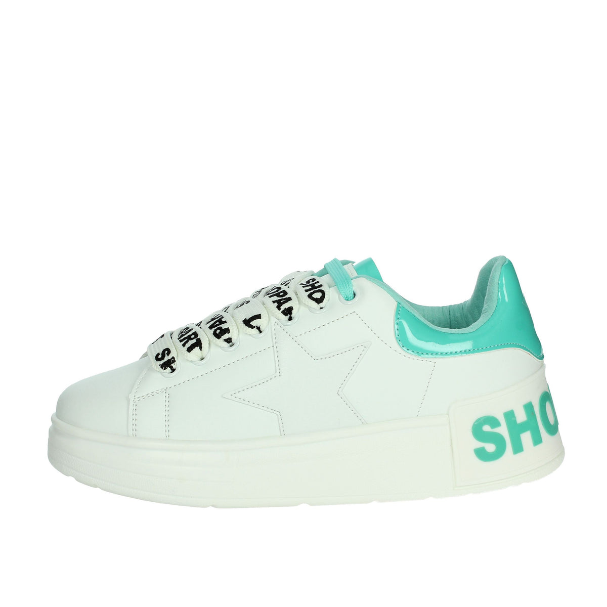 Shop Art Donna Sneakers bassa SASS240703 Bianco/Verde Acqua
