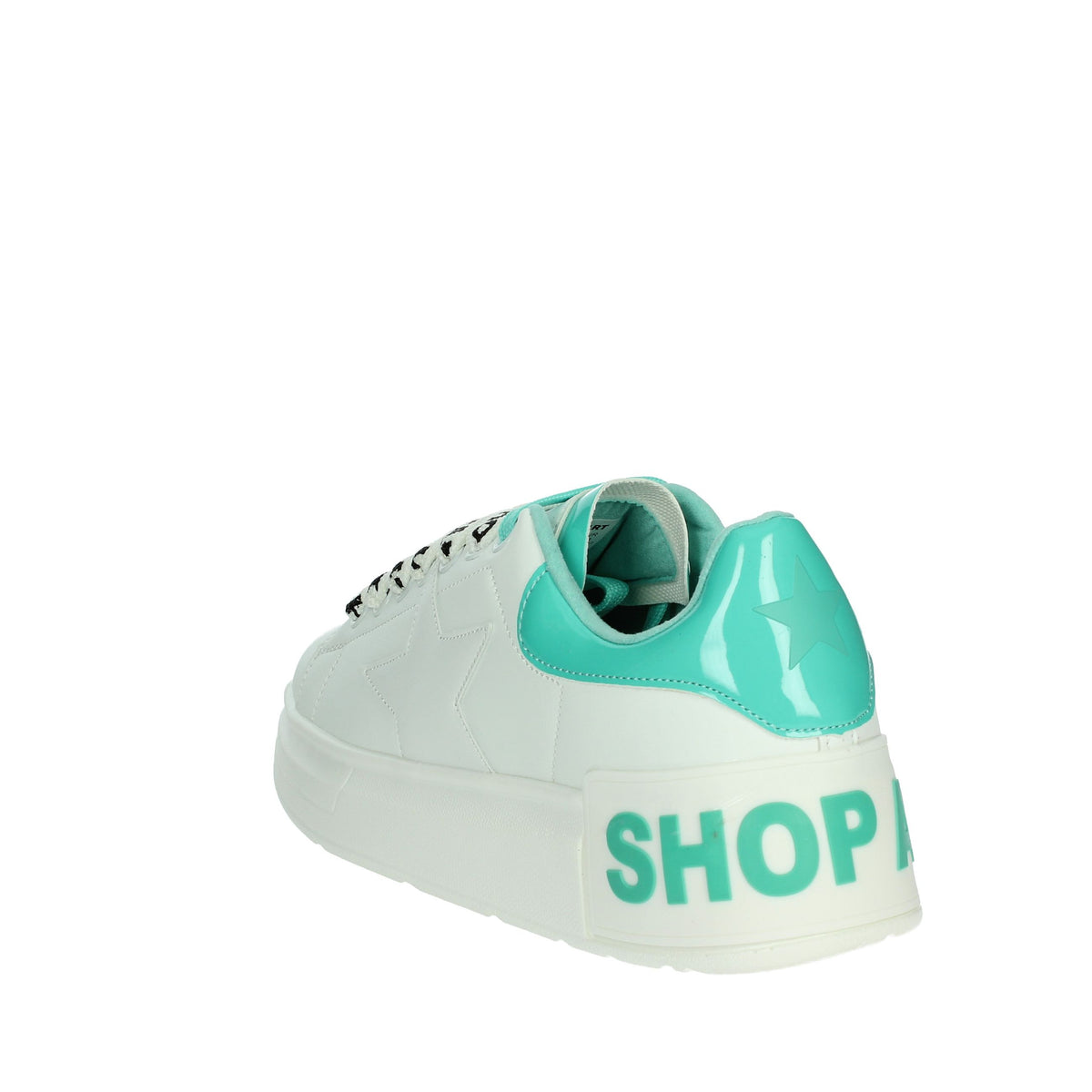 Shop Art Donna Sneakers bassa SASS240703 Bianco/Verde Acqua