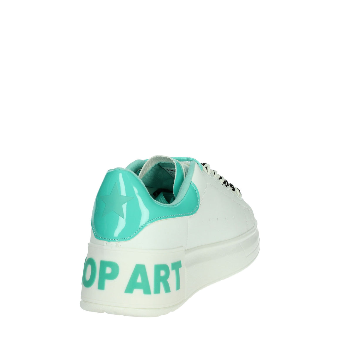 Shop Art Donna Sneakers bassa SASS240703 Bianco/Verde Acqua