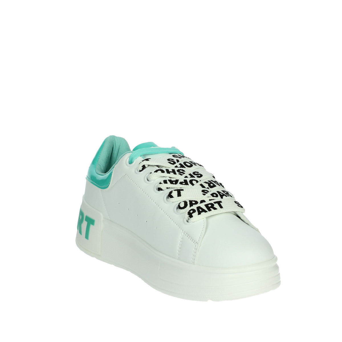 Shop Art Donna Sneakers bassa SASS240703 Bianco/Verde Acqua