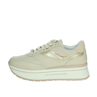 JANET & JANET Donna Sneakers bassa J-020 Beige/Oro