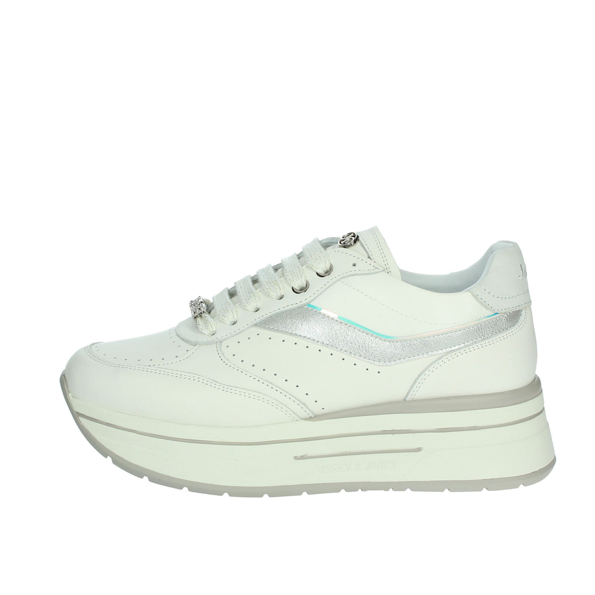 JANET & JANET Donna Sneakers bassa J-020 Bianco