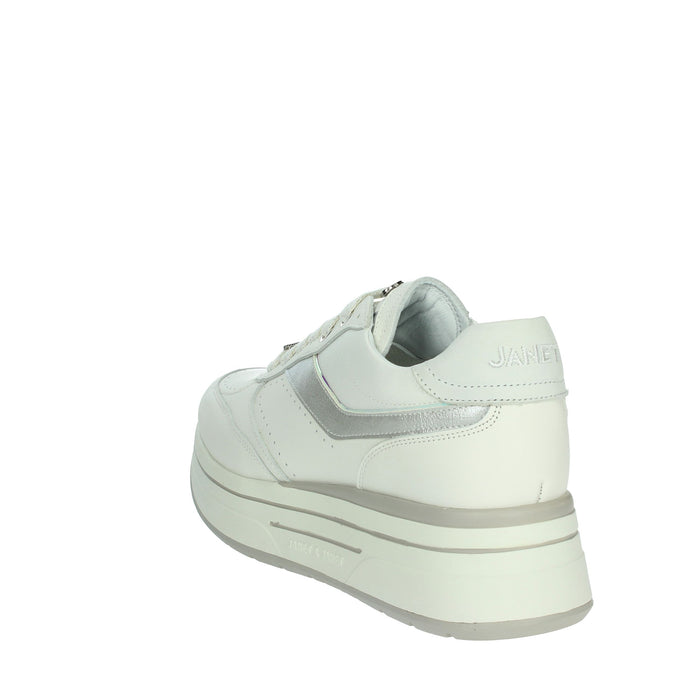 JANET & JANET Donna Sneakers bassa J-020 Bianco