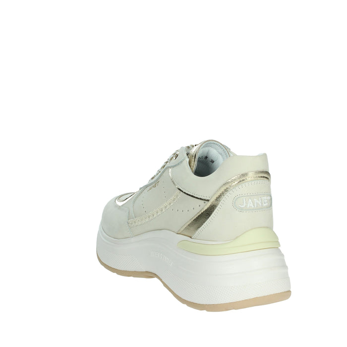 JANET & JANET Donna Sneakers bassa J-060 Beige/Oro