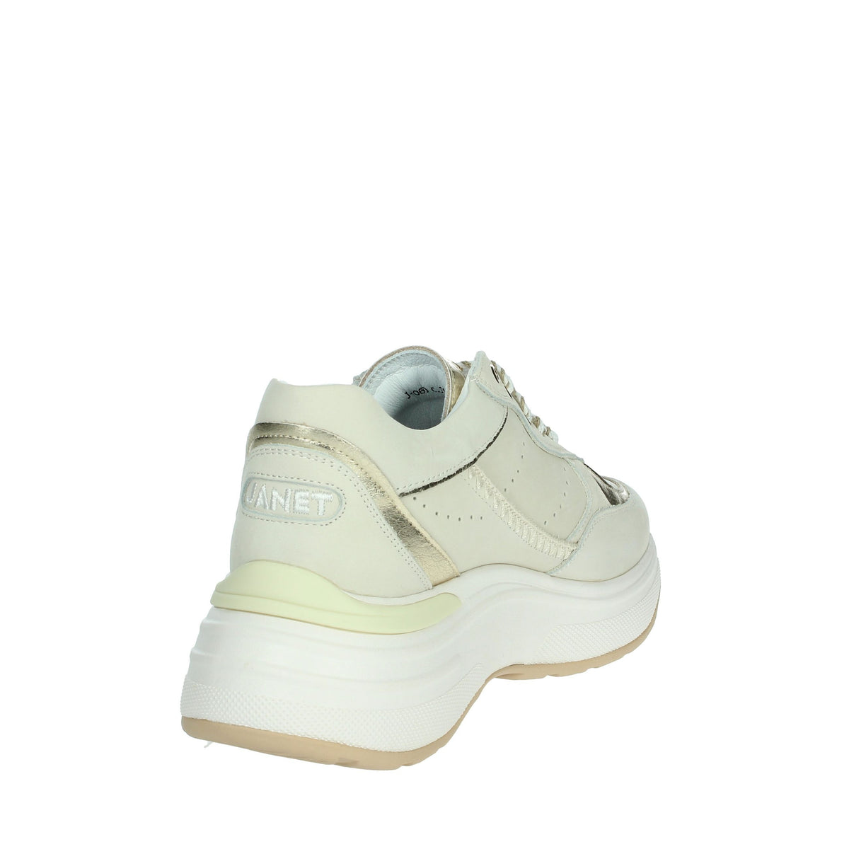 JANET & JANET Donna Sneakers bassa J-060 Beige/Oro
