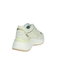 JANET & JANET Donna Sneakers bassa J-060 Beige/Oro