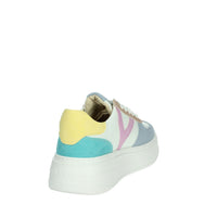 KEYS Donna Sneakers bassa K-10525 Bianco/Celeste