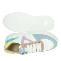 KEYS Donna Sneakers bassa K-10525 Bianco/Celeste